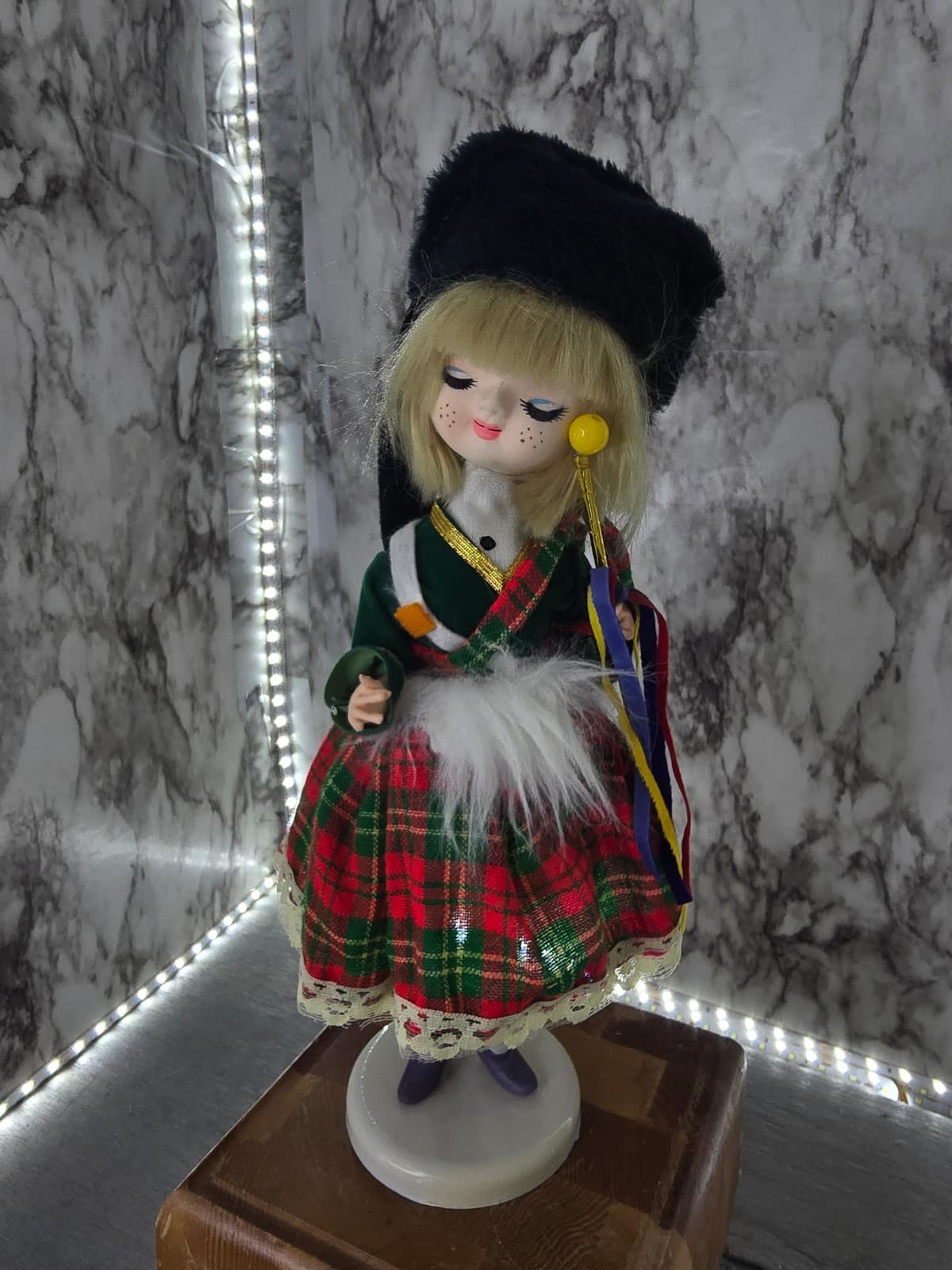 1960s Bradley styled Scottish Souvenir Doll, made in Korea