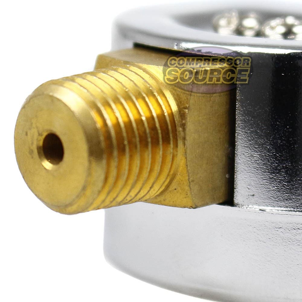 10 Pack 1/4" 200 PSI Air Compressor Pressure Hydraulic Side Mount Gauges 6