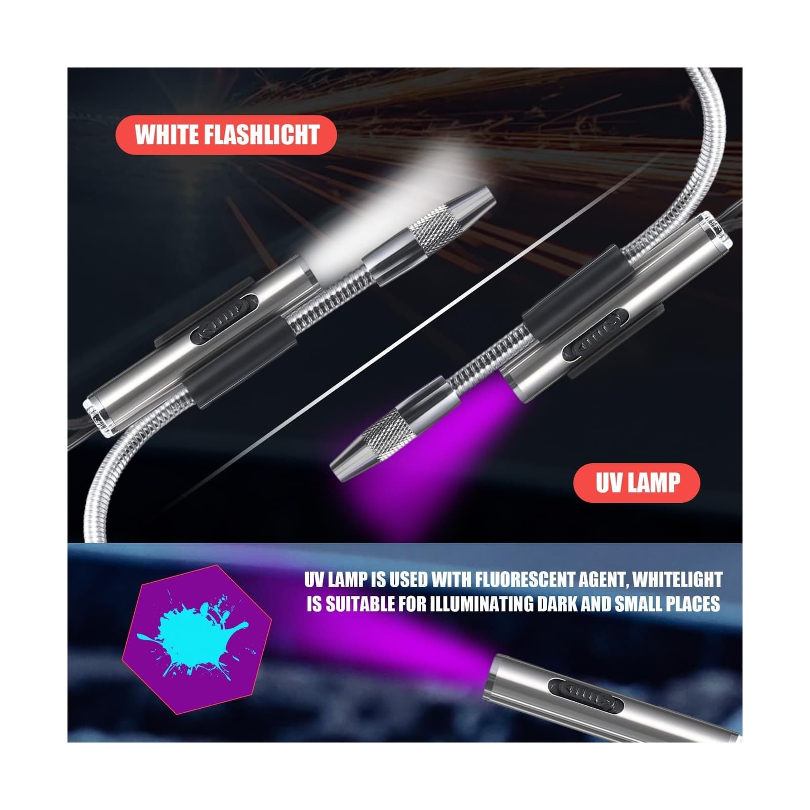 AC Leak Detector Kit WJL-6000UV Refrigerant Leak Detector Auto Air ... Fast Ship 4