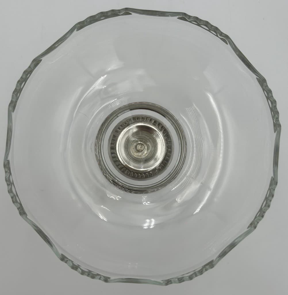 2 Frank M Whiting Sterling Silver 2000 Crystal Compote Bowls Dishes VTG 6