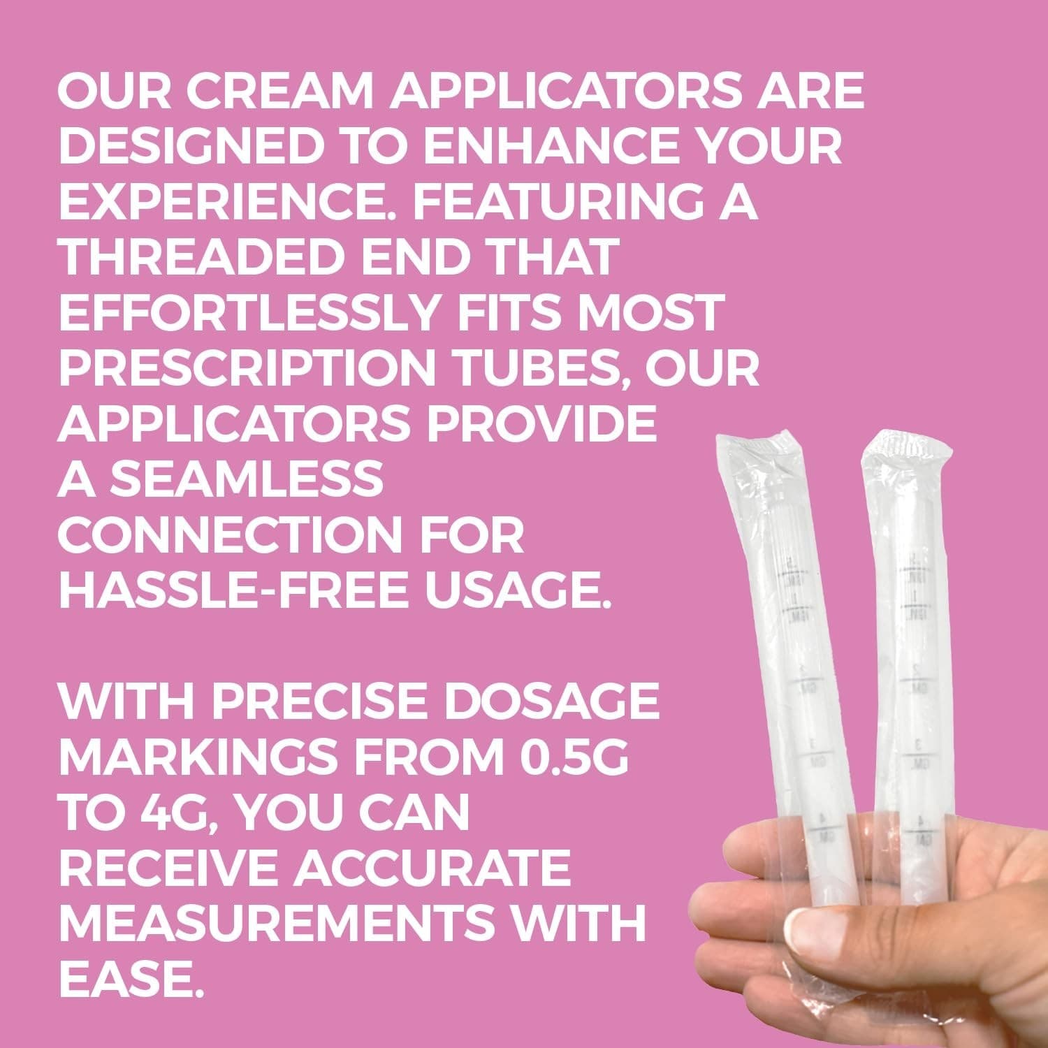 Individually Wrapped Vaginal Cream Applicators w/ Measurement (30 Pcs) 6