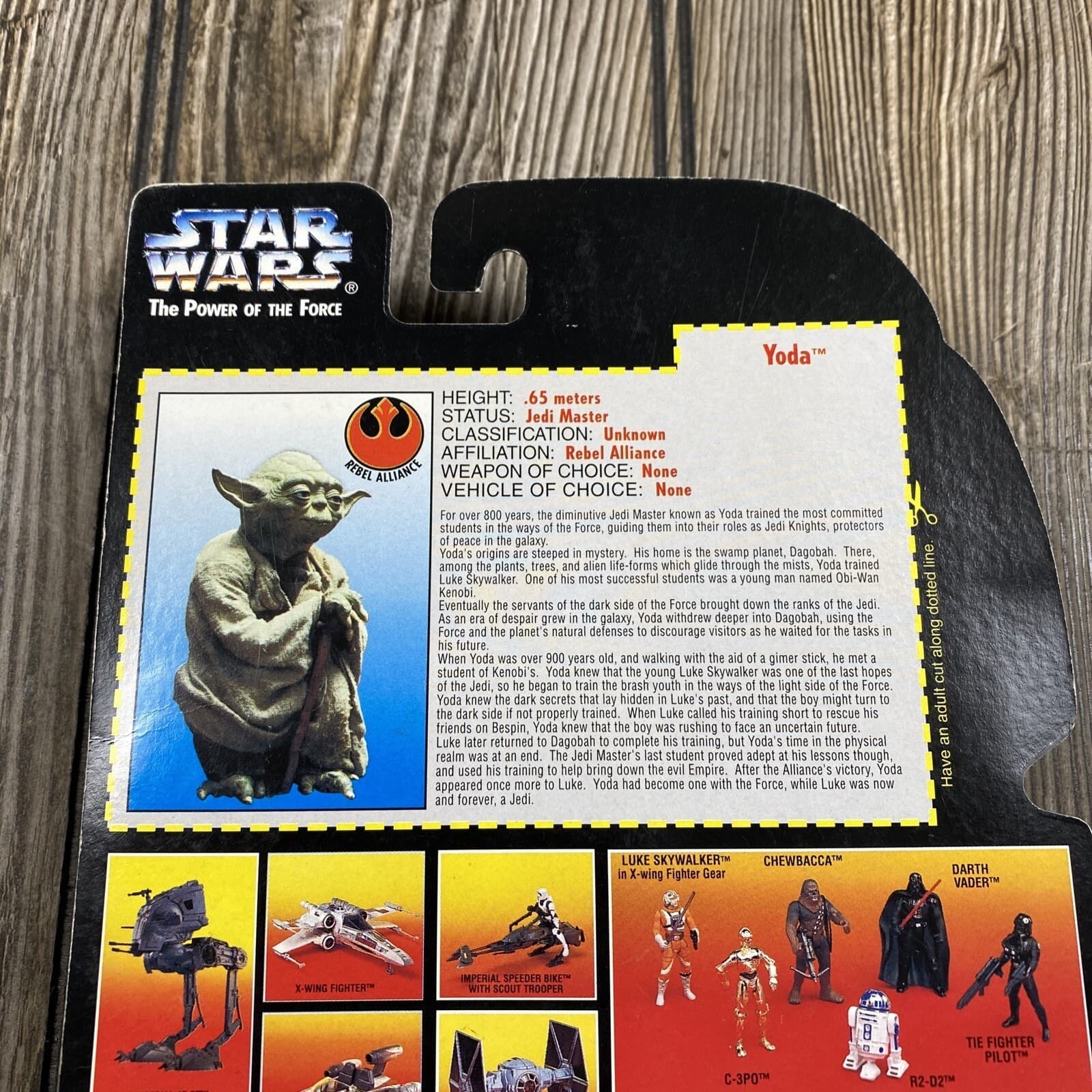 Star Wars Action Figure Yoda Power of the Force Red Carded Kenner 3.75 Inch Jedi 5