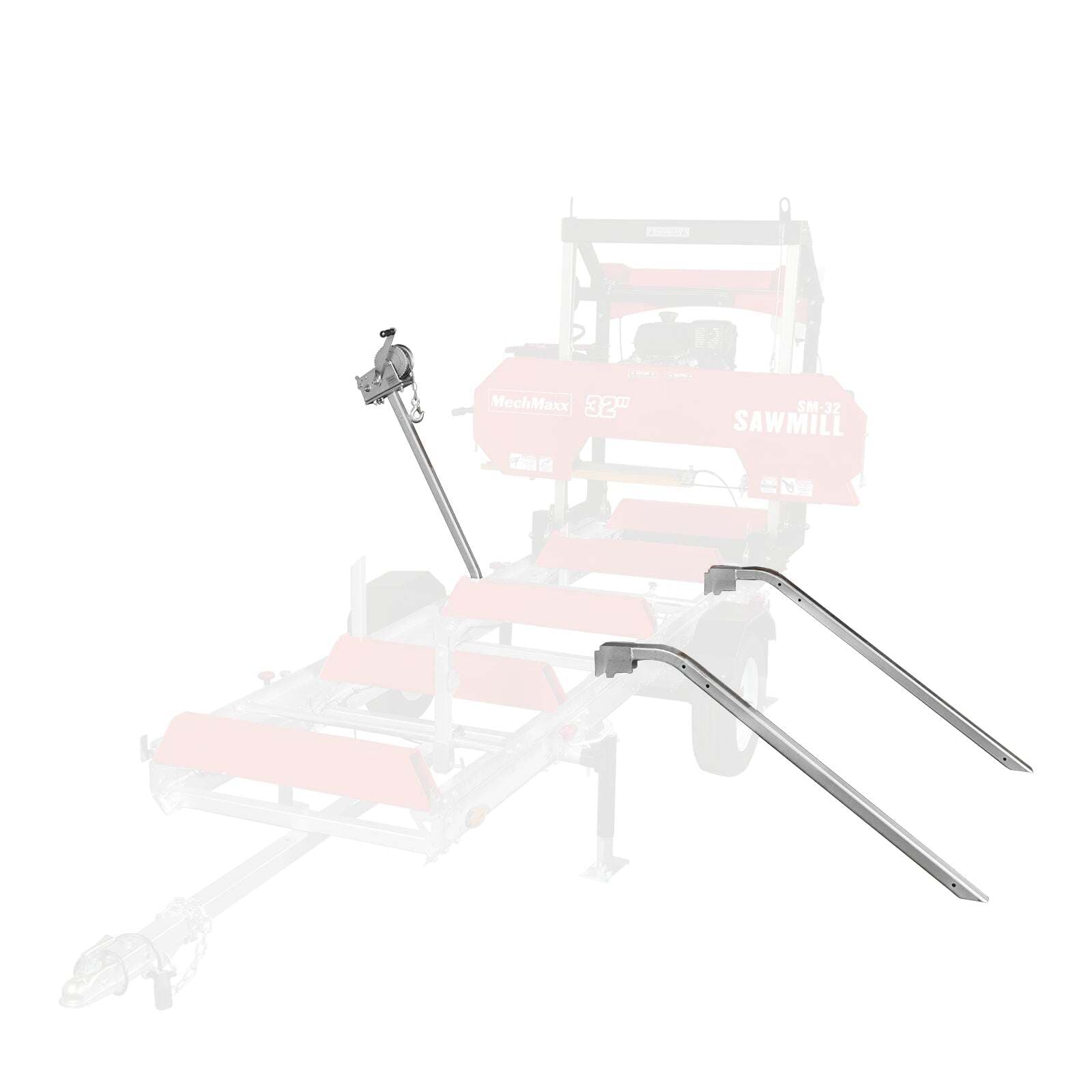 MechMaxx Log Loading Ramp Kit For Sawmill Trailer, SM-26 and SM-32 2