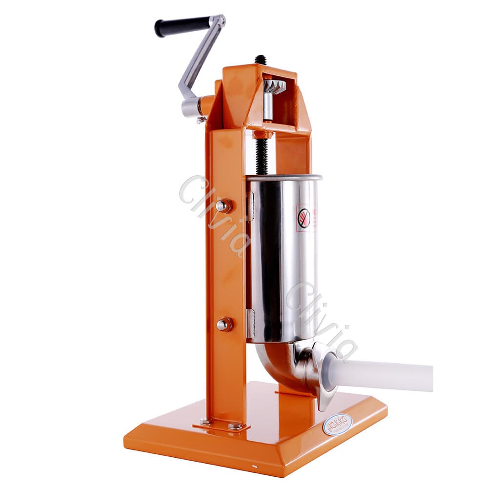 Clivia 7lbs Sausage Stuffer Vertical Stainless Steel 2 Speed 3L Meat Presser 3