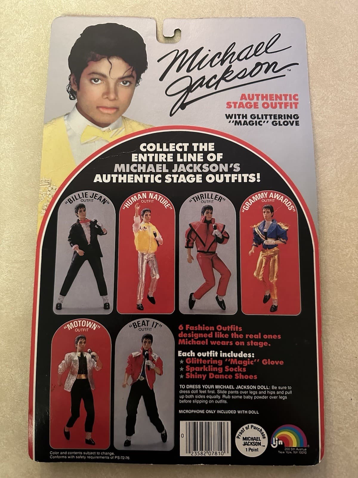 Michael Jackson Collectors 1984 Motown Doll Outfit New In Package 2