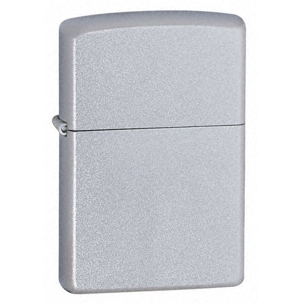 Zippo Windproof Lighter Classic Satin Chrome Finish Plain (205)