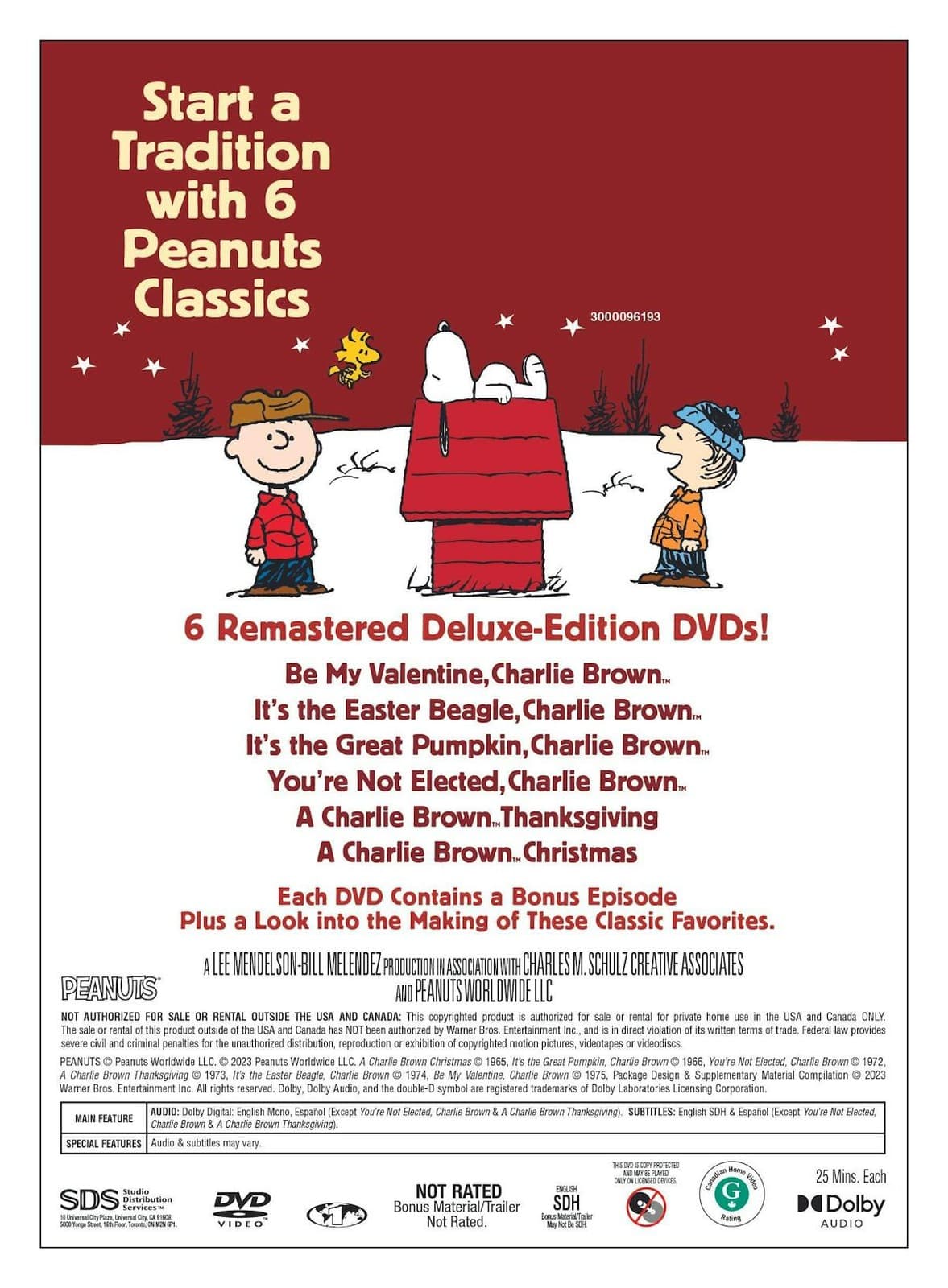 Peanuts Deluxe Collection (Repackaged 2023) DVD  NEW 4
