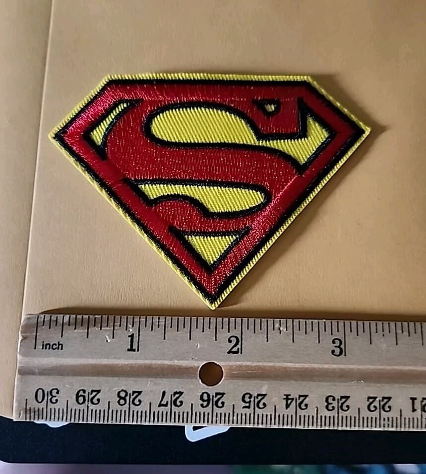 Superman Logo Embroidered Patch