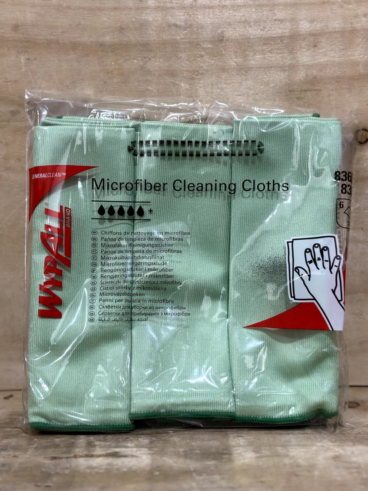 WypAll Microfiber Cloths 83630 / 8396 Green - Lot of 4 (24 Cloths)- FREE SHIP!! 2