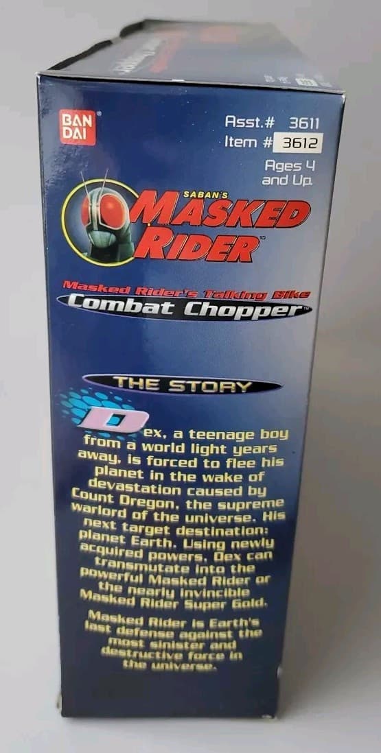 SABAN MASKED RIDER COMBAT CHOPPER VINTAGE 1995 MOTORCYCLE TALKING BIKE MODEL 4