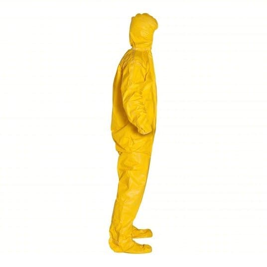 4 PK - New low price ever! DUPONT Coveralls Tychem® 2000 Yellow Taped Seam QC122 3