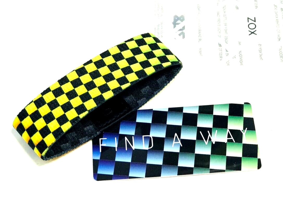 ZOX **FIND A WAY** Silver Strap med NIP Wristband W\Card 2