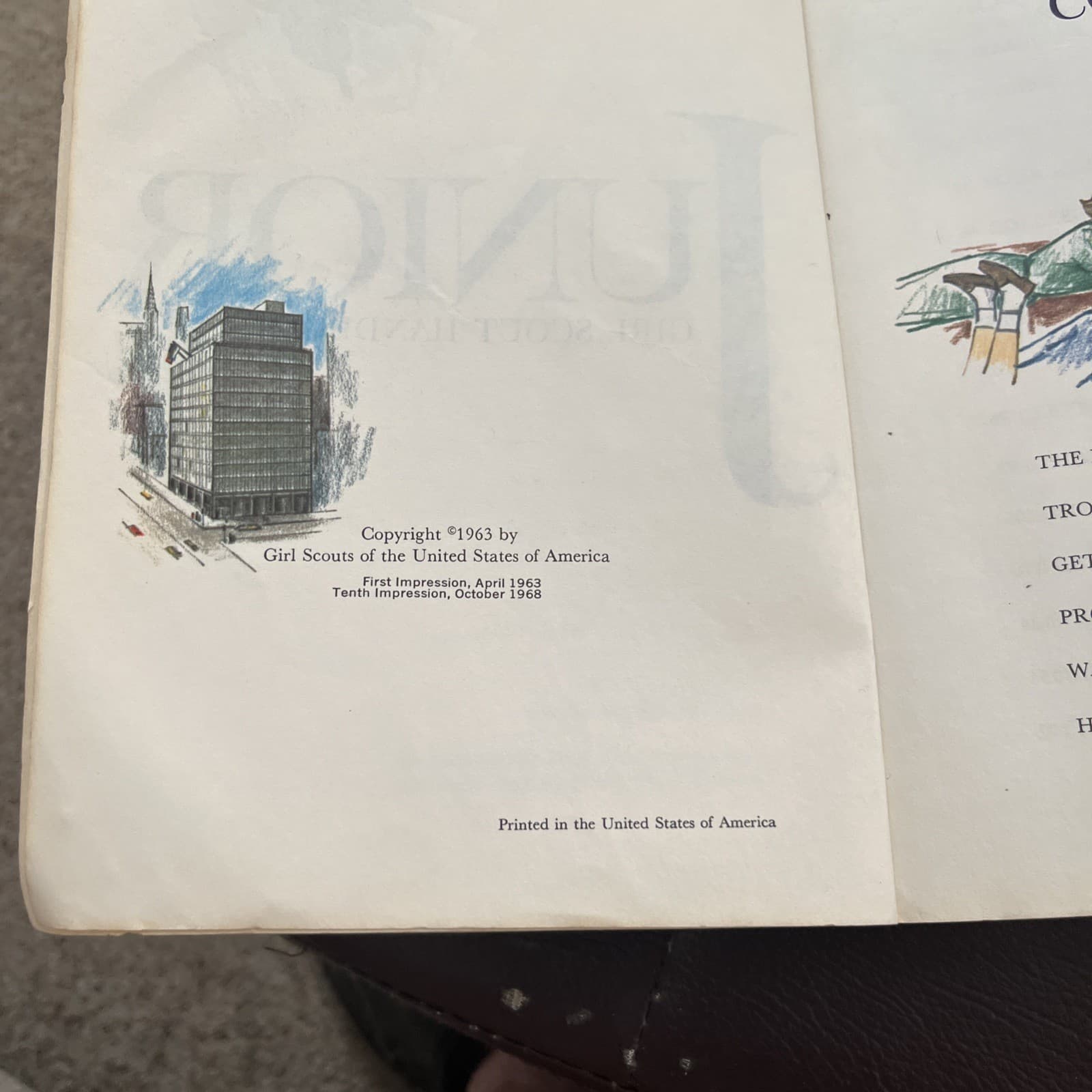 JUNIOR GIRL SCOUT HANDBOOK, 1963 EDITION 2