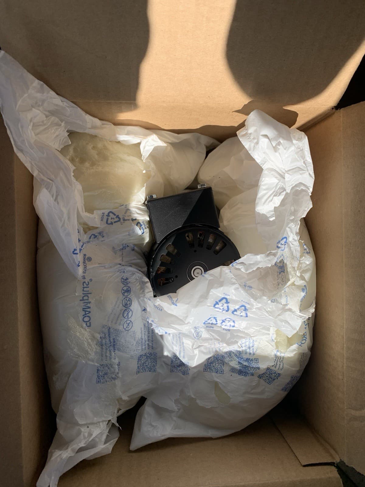 Baxter 01- 1000V8-00156 Draft Inducer, Motor, 115V, 60Hz, 3000RPM 4