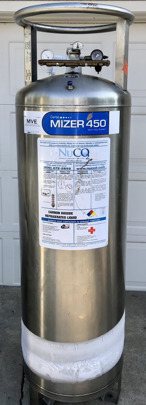 Carbonator / Carbo-Mizer 450 Bulk CO2 System Stainless Steel Tank # 102