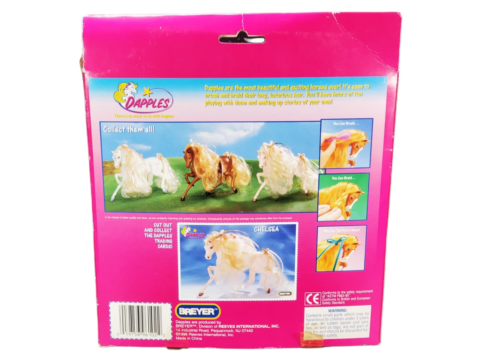 Vintage 1996 Breyer Dapples Chelsea # 96102 Horse BIN W/ Pink Comb 2