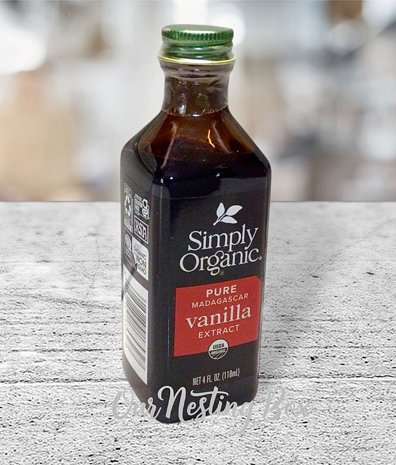 Simply Organic Pure Vanilla Madagascar Extract 4 fl.oz Non-GMO