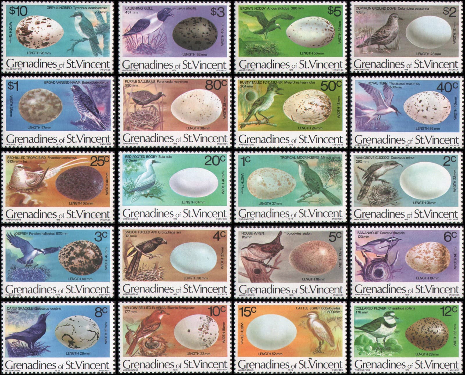 St. Vincent-Grenadines #133-152 set MNH VF