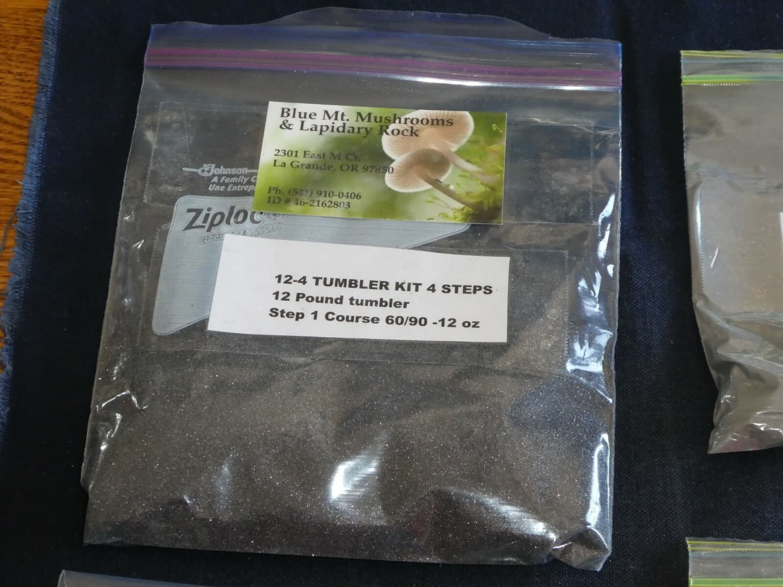 Rock Tumbling Grit Kit # 12-4 for a 12 lb. Tumbler-- 4 Step polishing process   2