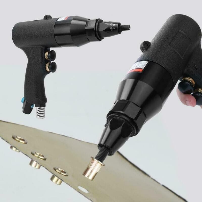 Pneumatic Rivet Nut Gun Rivnut Setting Gun Riveter Air Riveting Tool M6-M8 1/4'' 6