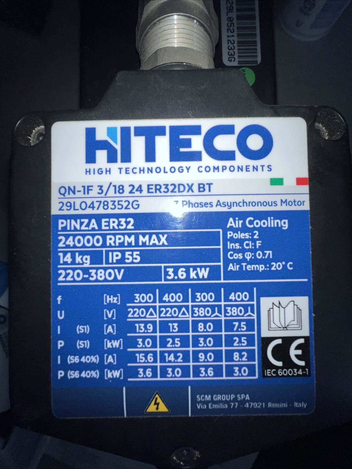 HITECO Spindle 24000 RPM 4