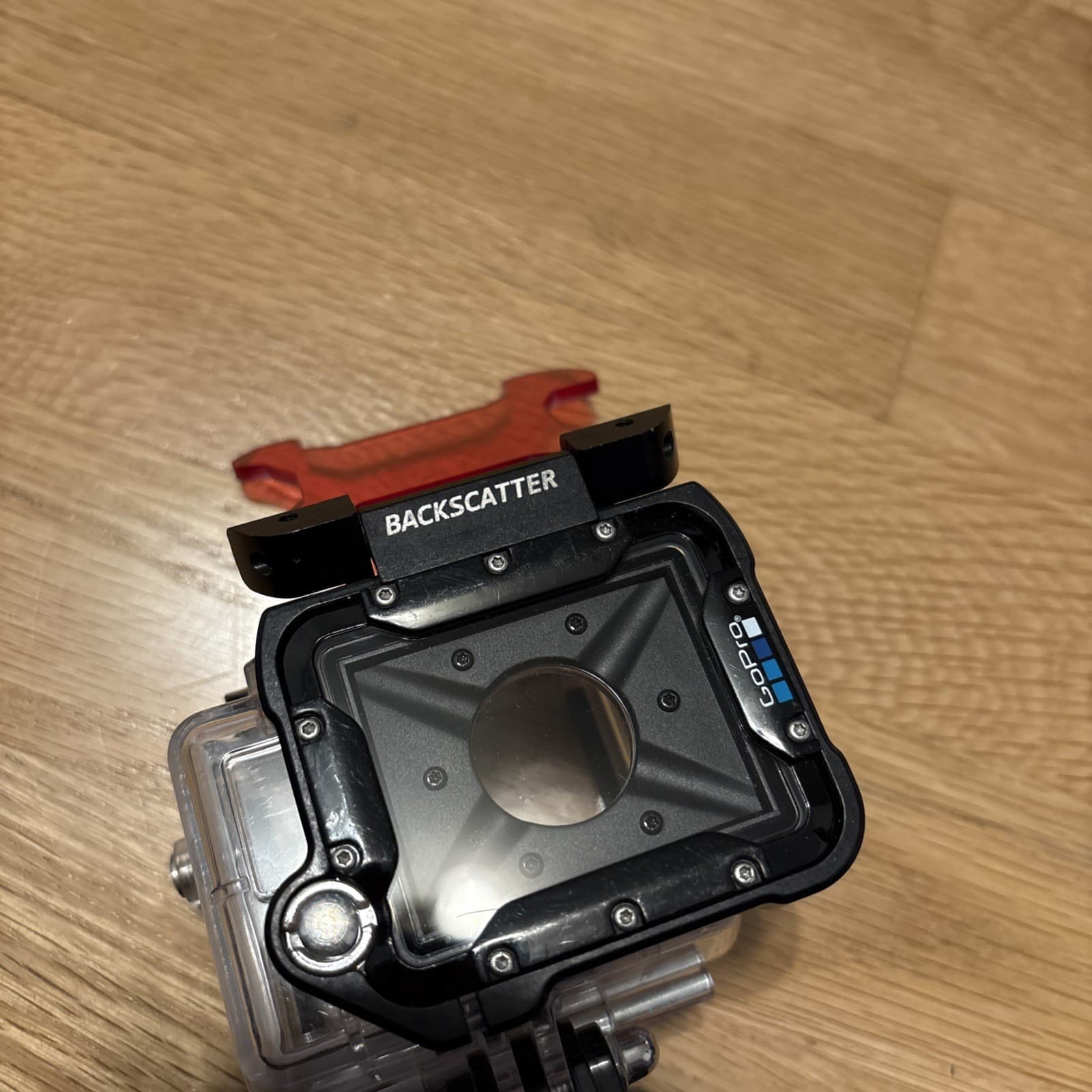 Backscatter Gopro Underwater Filter Go Pro Snap Plastic case Used Cover 3