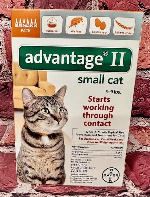 Advantage II Flea Spot Treatment for Cats + Ferrets | 5-9 lb | 6 doses | 