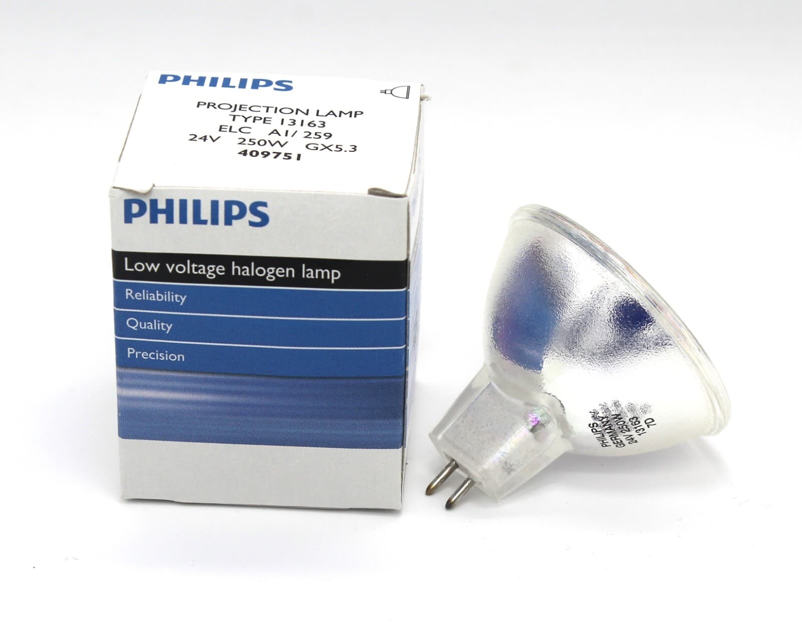 PHILIPS 13163 ELC 24V250W GX5.3 halogen light microscope bulb projection lamp 4