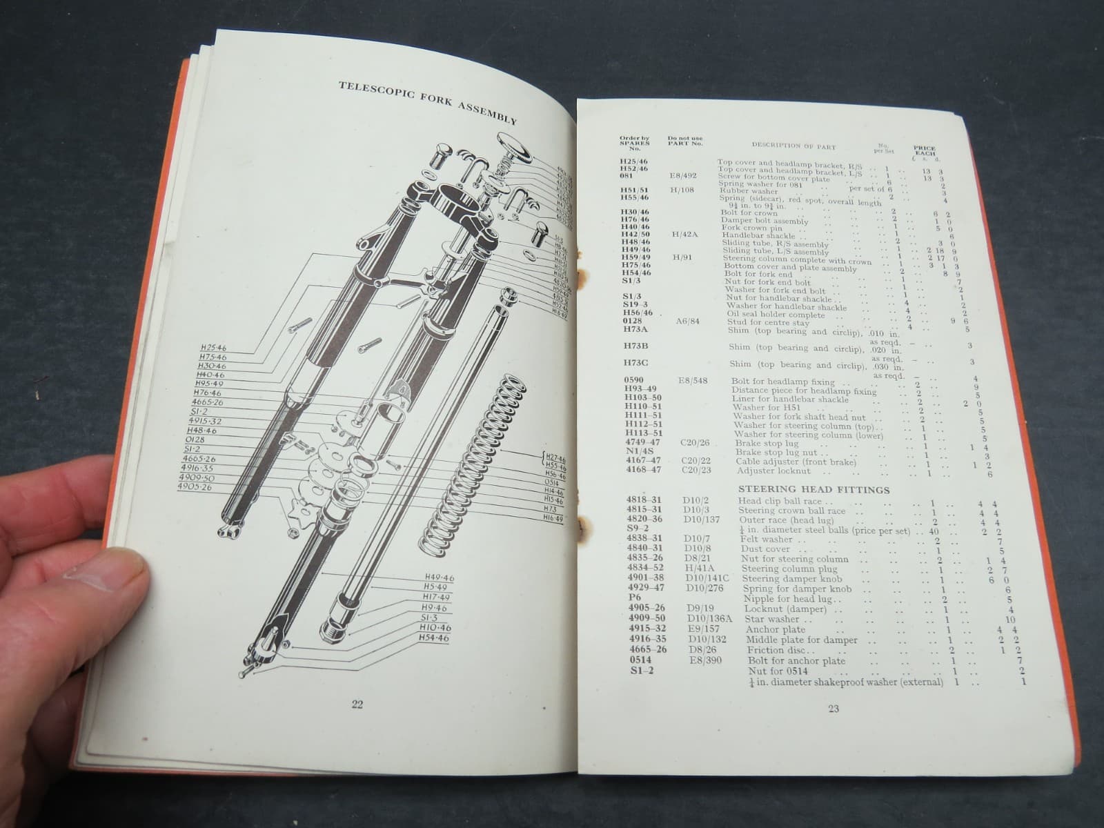 1952 &Provisional 1953 Ariel Square 4 Model Motorcycle Illustrated Parts Manual 5