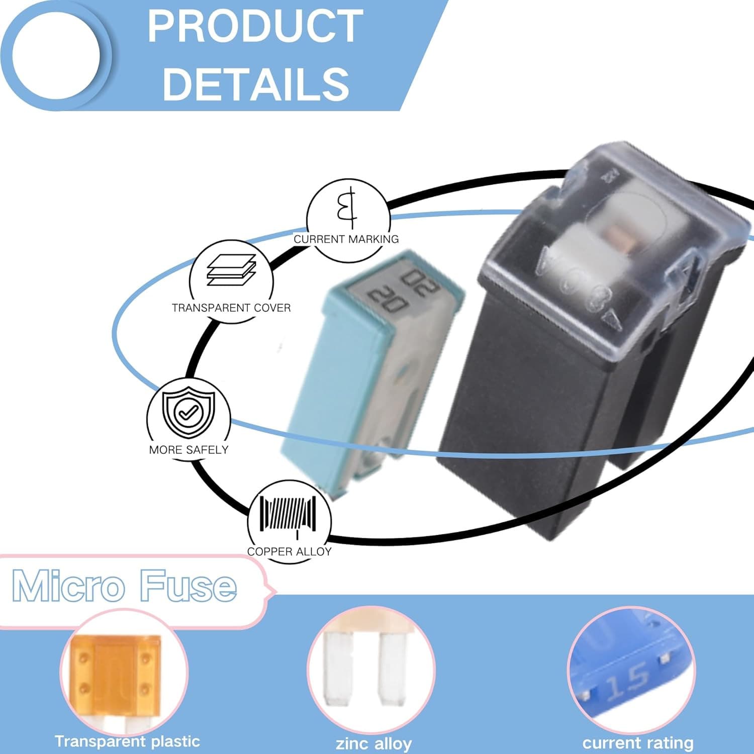 Micro Fuse Sets for Dodge Ram Trucks, 22 Pcs Fuse Assortment Compatible with 201 4