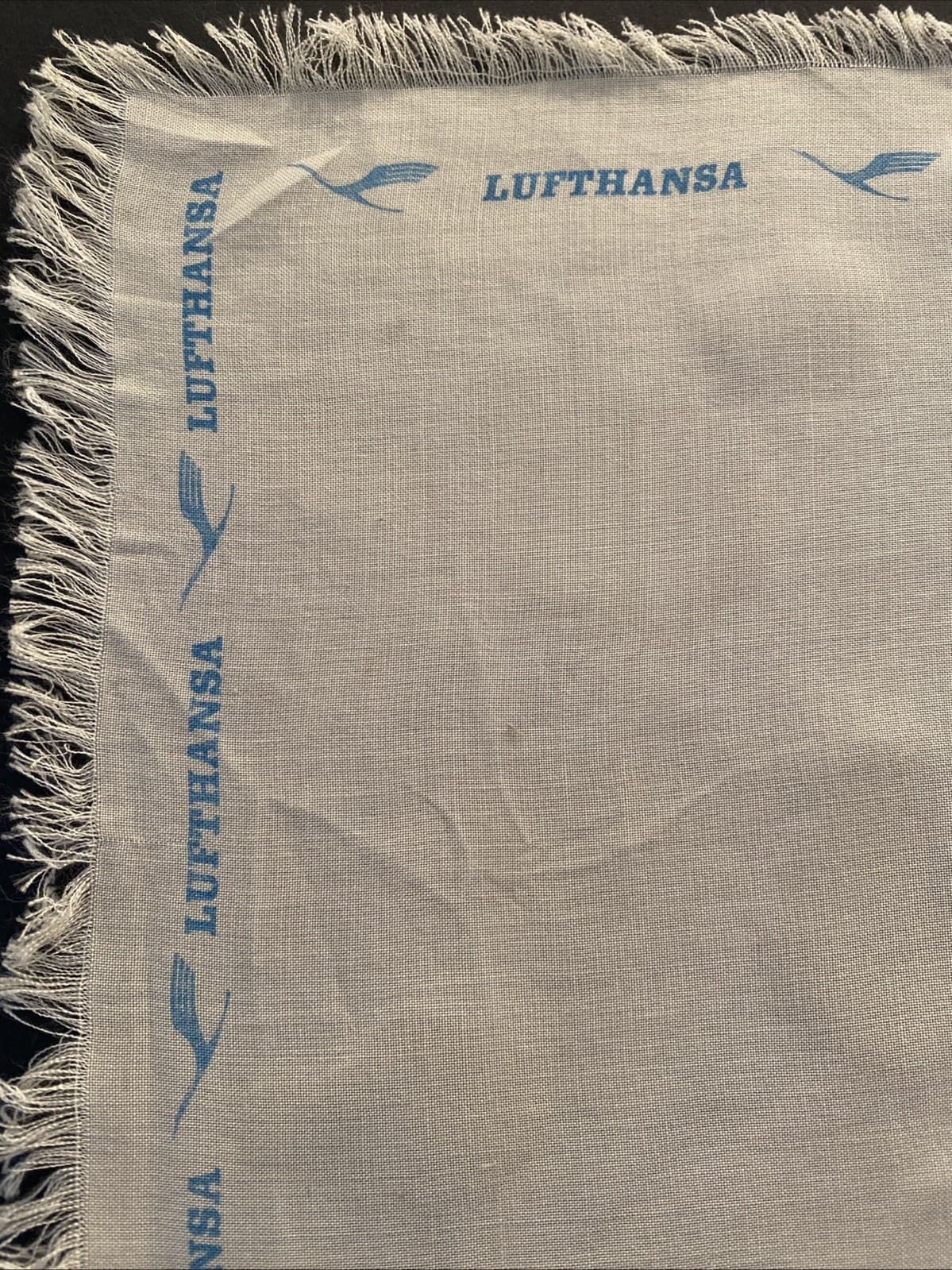 Vtg LUFTHANSA AIRLINES SOUVENIR SILK SCARF Rokoko (Rococo) 1730-70 M. H. Hassler 3
