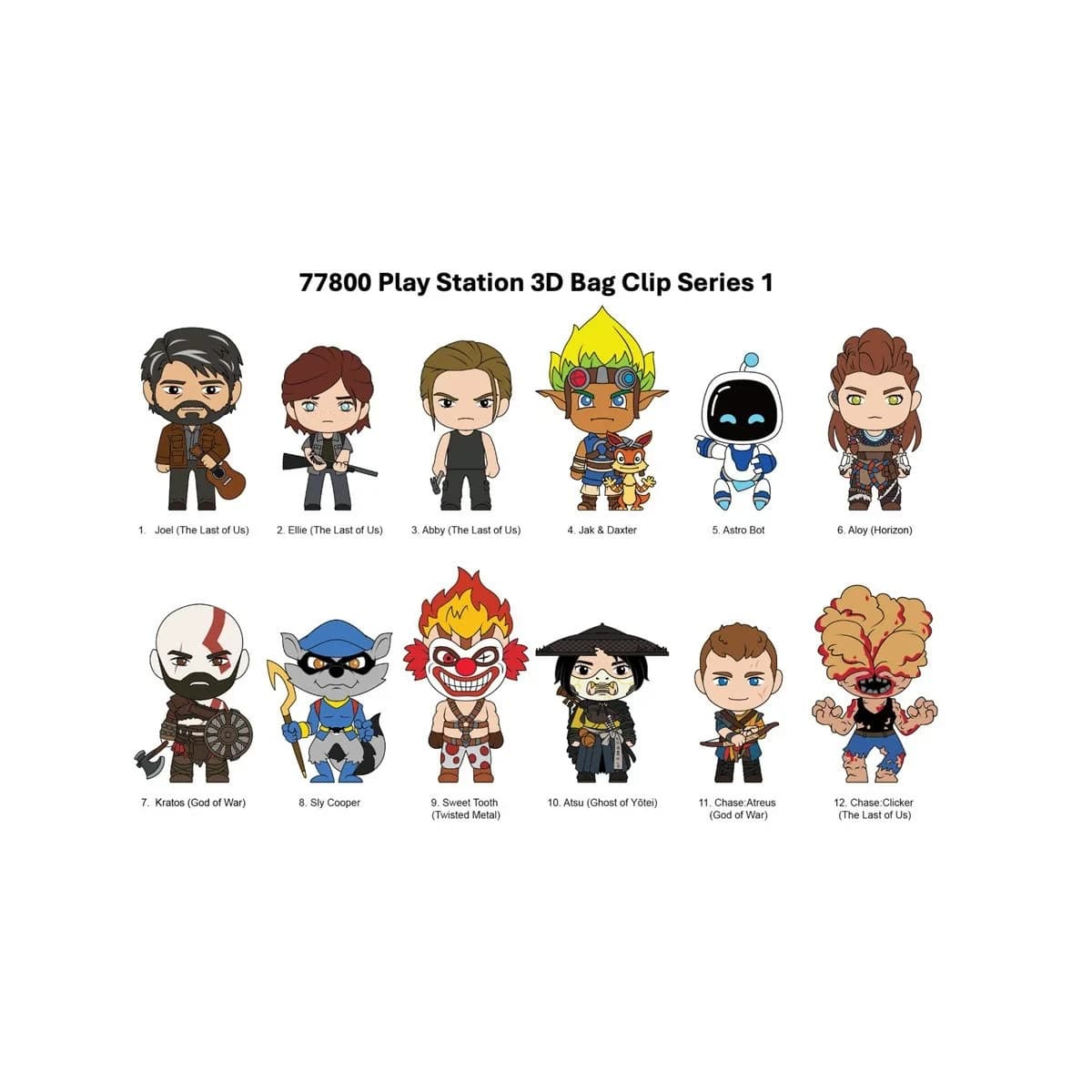 Playstation NEW * Aloy Clip * Blind Bag Horizon Key Chain Series 1 Monogram 6