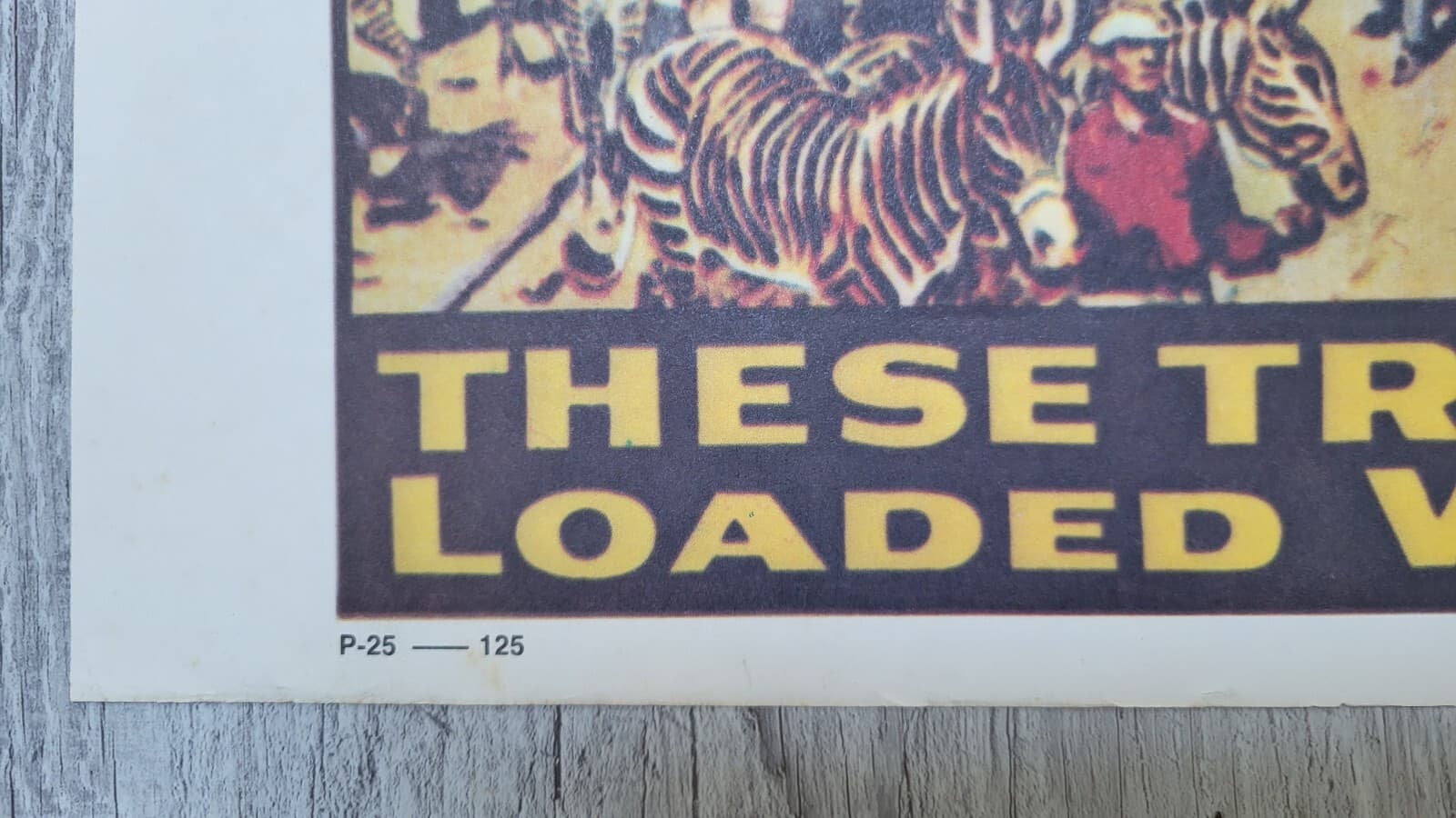 Vintage Ringling Bros Barnum & Bailey Circus Trains Poster RARE - 23.5" x 36.5" 2