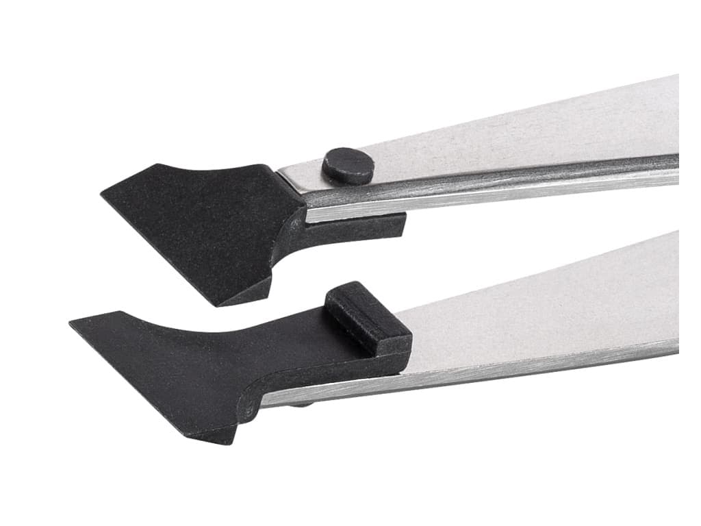 Ideal-Tek 251.SA.1 - Soft Tip Tweezers w/Carbon Fiber Tips, 4.53' 2