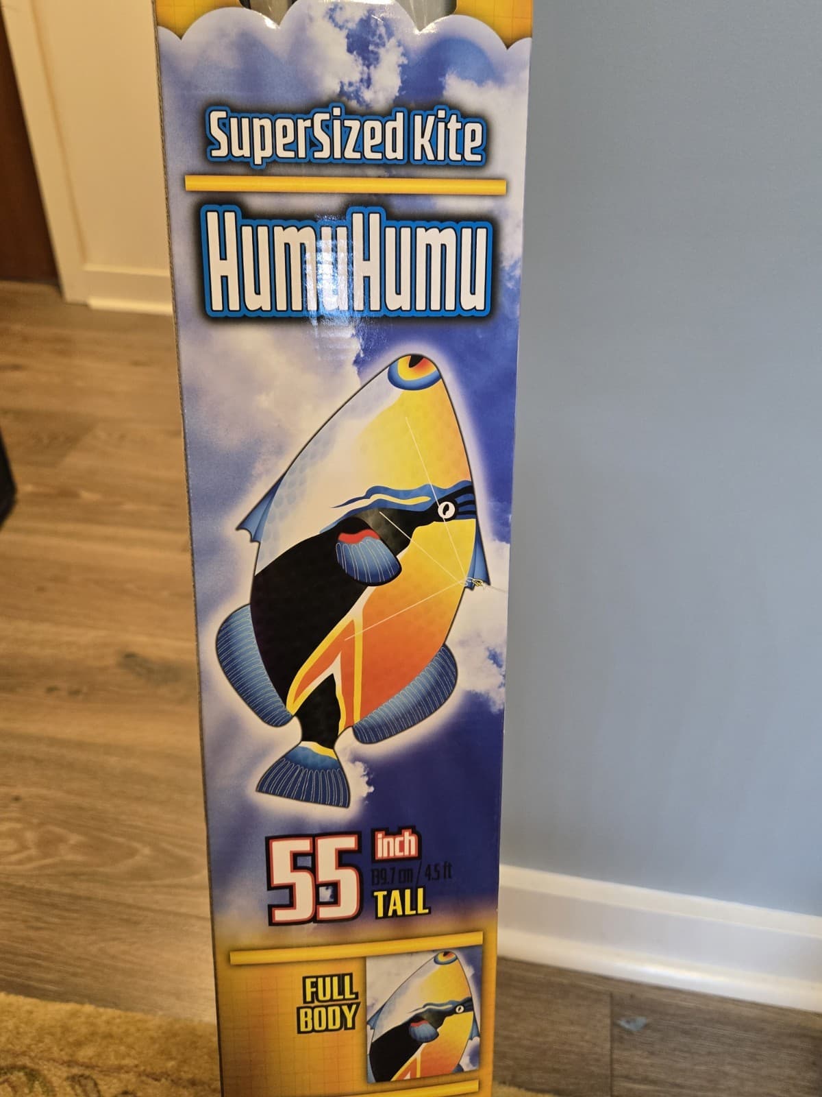 HUMUHUMU Fish Giant 55" Kite with Triwinder NEW NIB 2