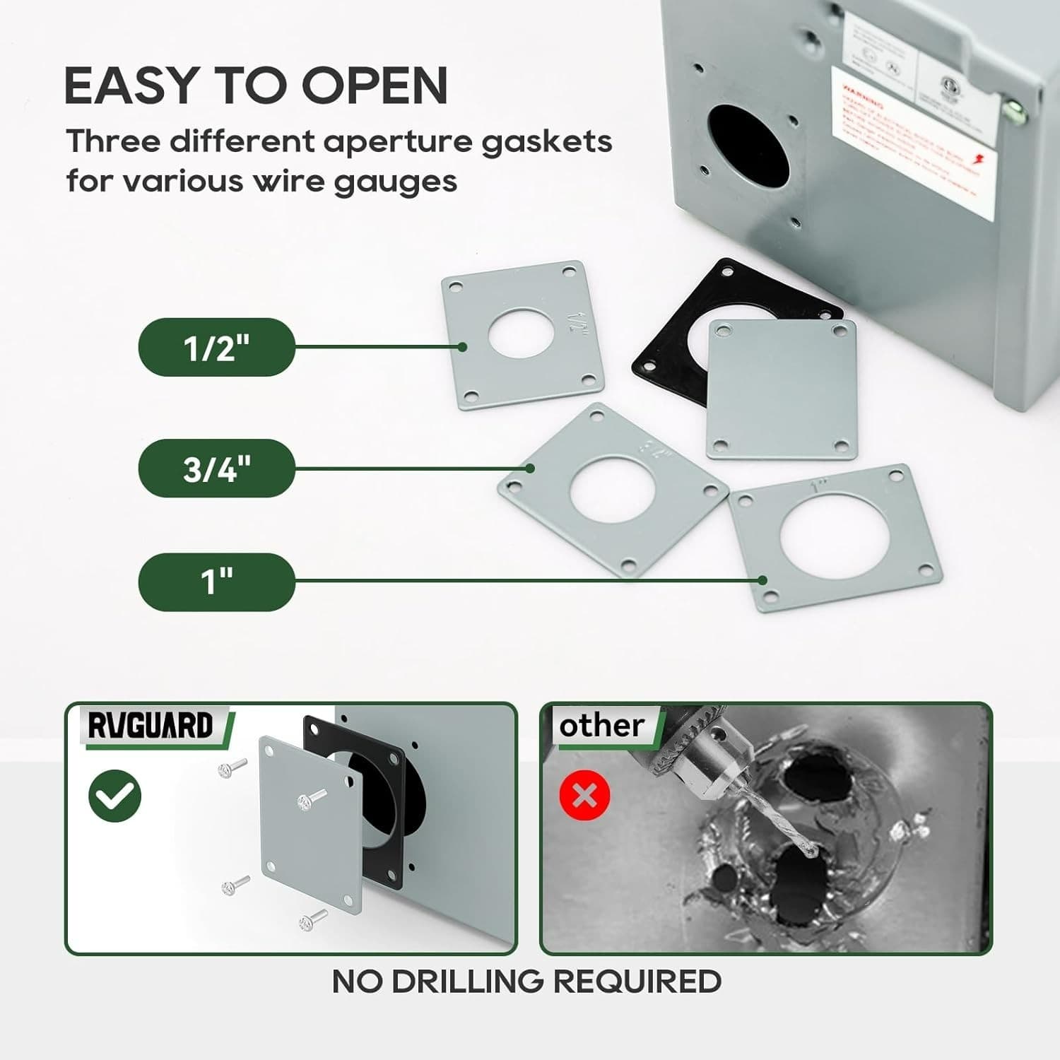 50 Amp 125/250 Volt RV/EV Power Outlet Box NEMA 14-50R 5