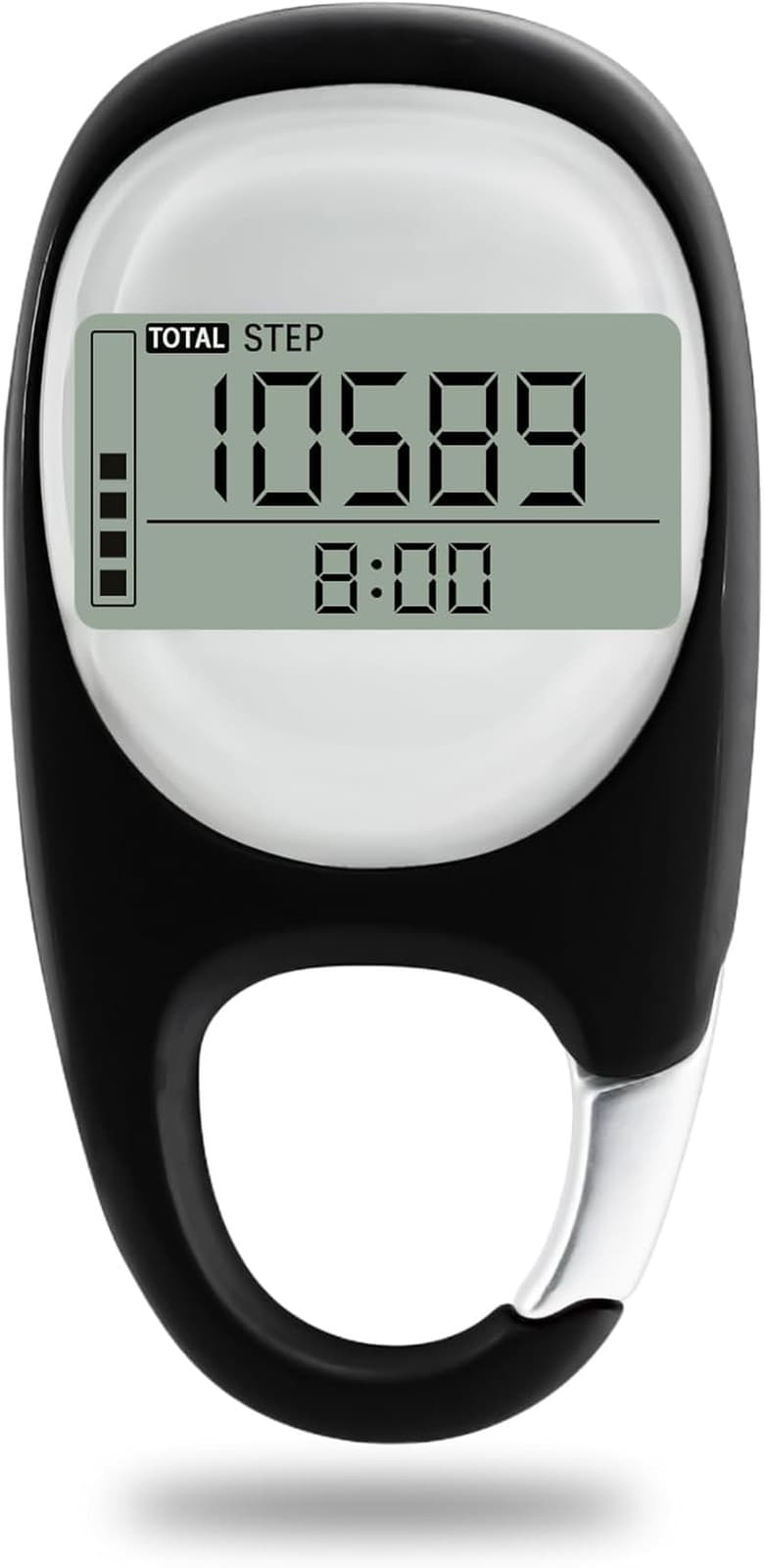 3D Pedometer with Carabiner, Accurate Step Tracker, Step Counter, Distance Track