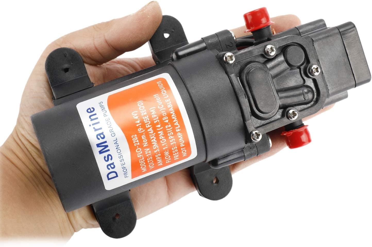 12V 35 PSI Water Pump Self Priming Pump Diaphragm High Pressure Pump for Boat