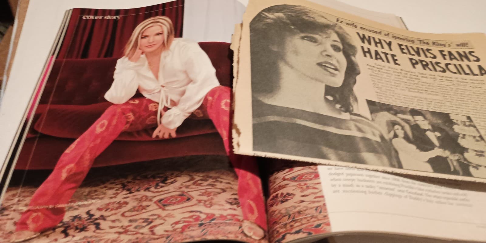 PRISCILLA PRESLEY magazines and news clippings 1970s- 1990s lot of 6 6