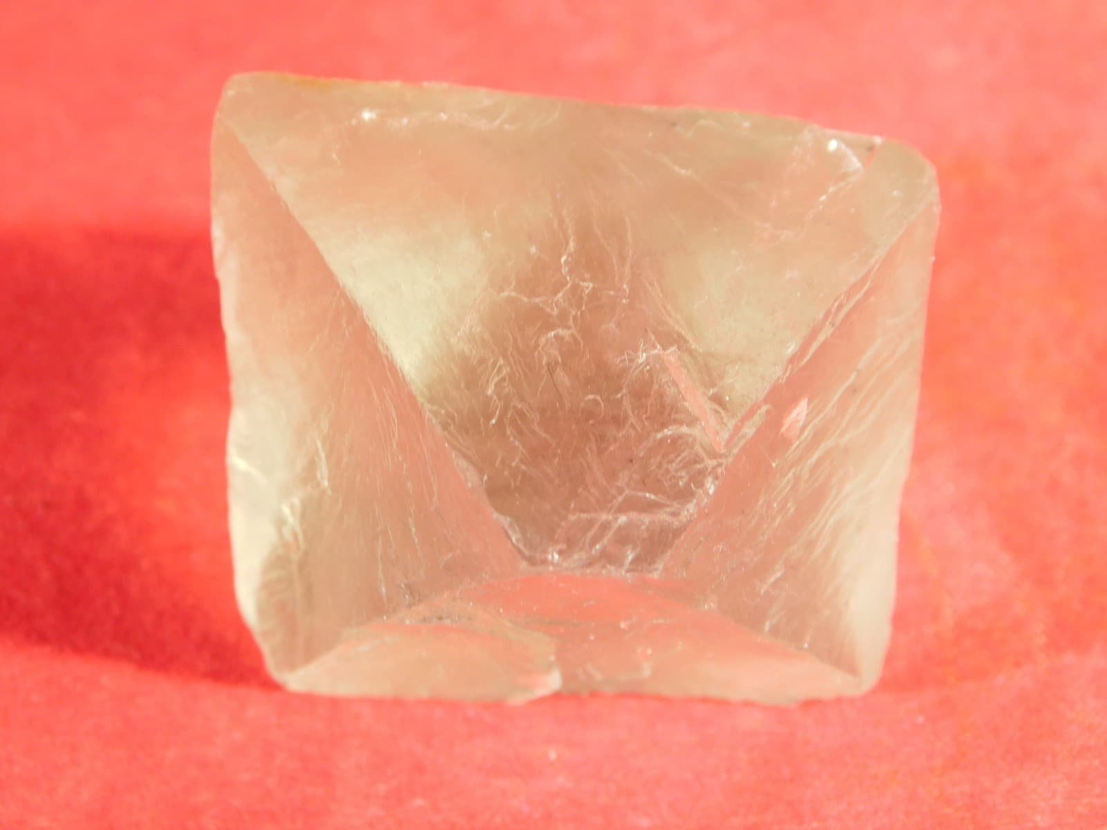 Larger! FLUORITE Octahedron Shaped Crystal 72.6gr 2