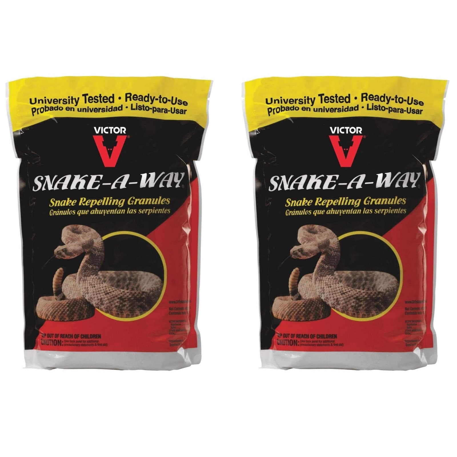 Victor Way Snake-A-Way Snake Repelling Granules, 4lb Bag, 2 Pack