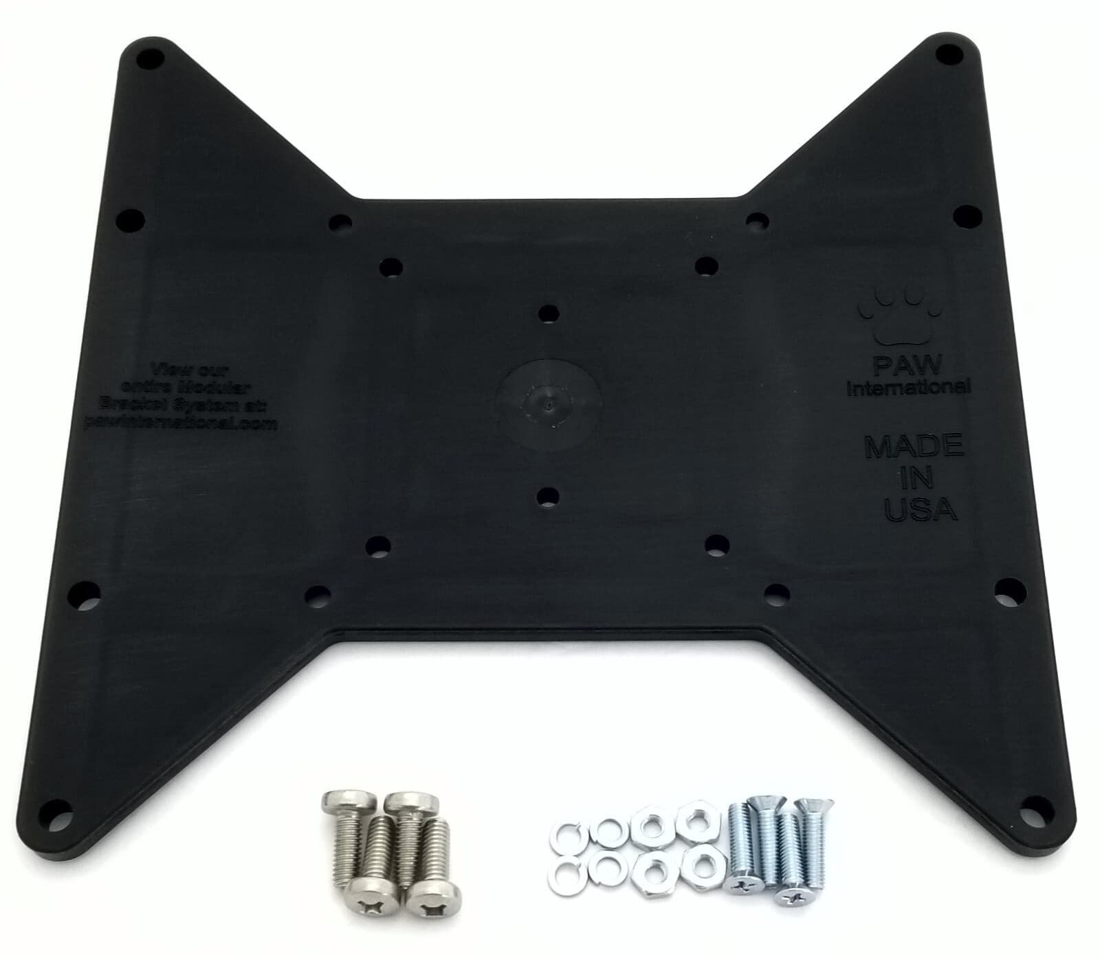 Polymer VESA Adapter Plate Includes 200x200mm, 200 x 100, 100 x 100, and 75x75mm 3