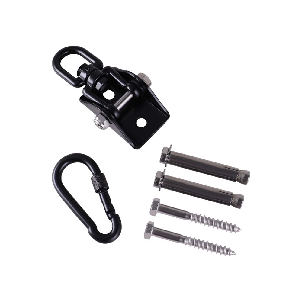 Hanging Chair Hardware 360°Rotating 1200 lb Capacity Hammock Hooks kits 2