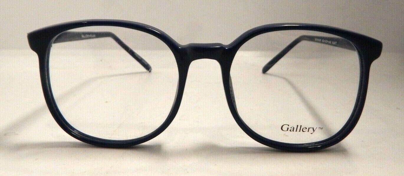 Vintage KENMARK GALLERY Milan Navy 52/20 Eyeglass Frame New Old Stock #353 2