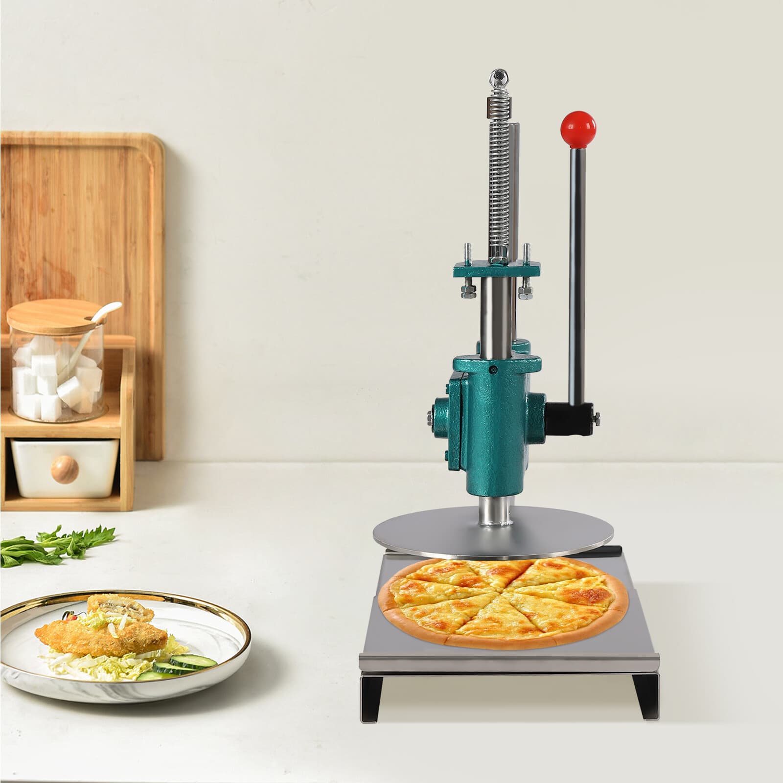 9.5inch Manual Pastry Press Machine Commercial Dough Pizza Bread Pies Maker
