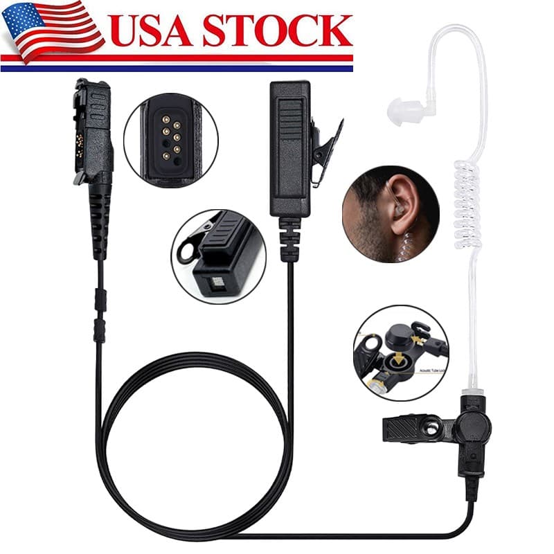 Earpiece PTT Mic Headset for Motorola XPR3500e XPR3300e XPR3300 XiR P6628 P6620