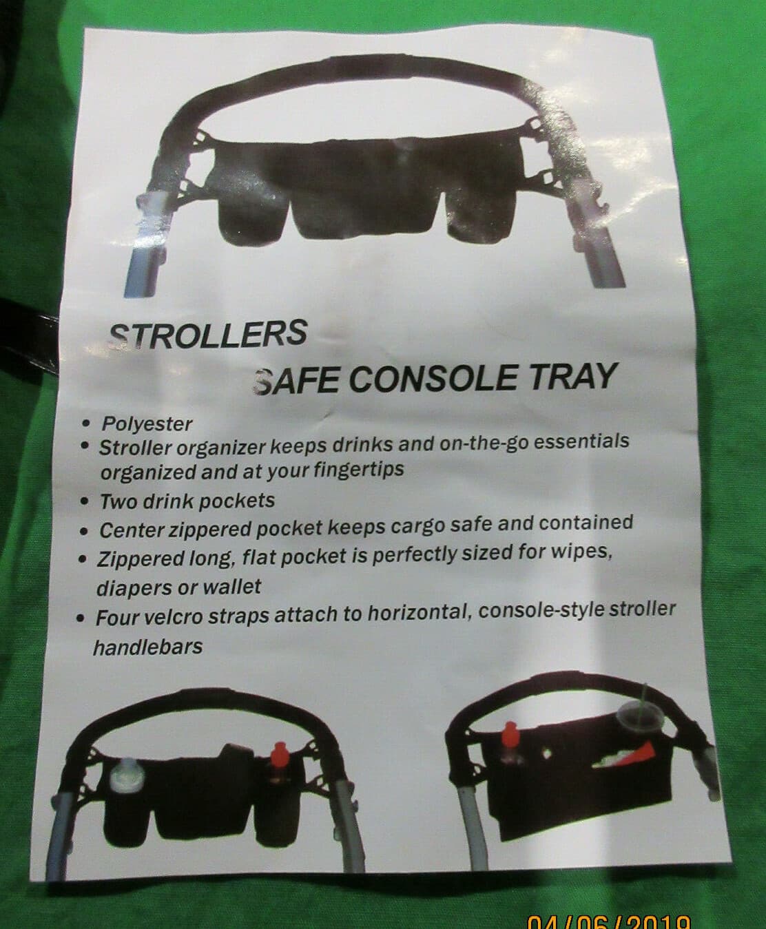 Stroller Safe Console Tray 2