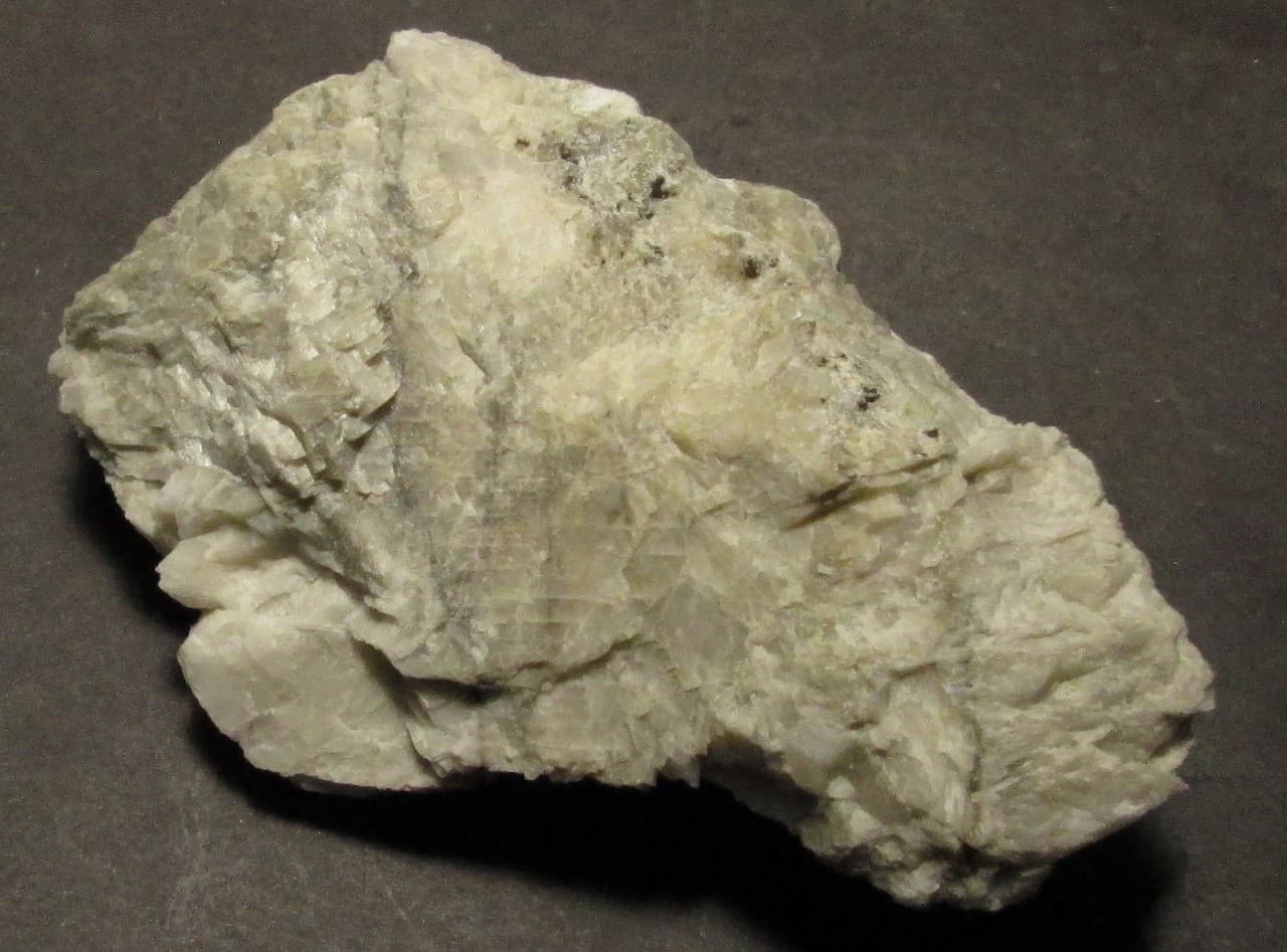 Big Afterglow Willemite Veins Calcite Fluorescent Mineral Sterling Hill NJ 2