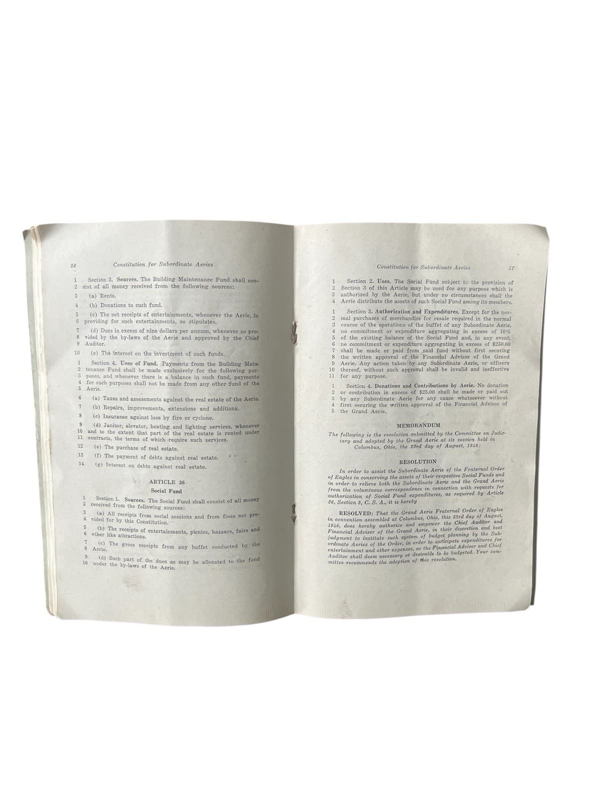 Constitution For Subordinate Aeries 1948 Fraternal Order Of Eagles Fiftieth Conv 4