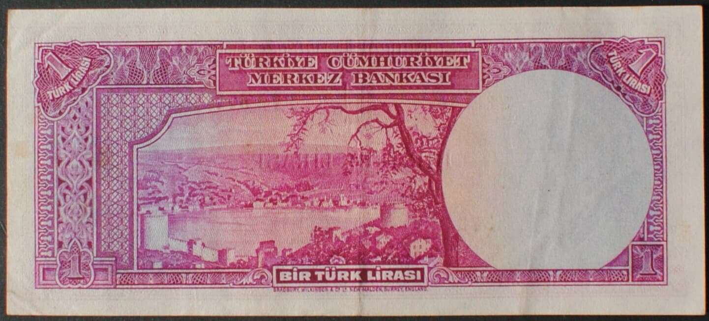 Turkey P135 Lira XF 2